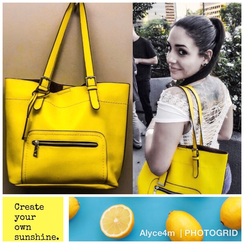 🍋 LAST 1 🍋 Lemon Bucket Tote 🍋